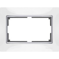 Рамка для двойной розетки Werkel Snabb WL03-Frame-01-DBL-white белая