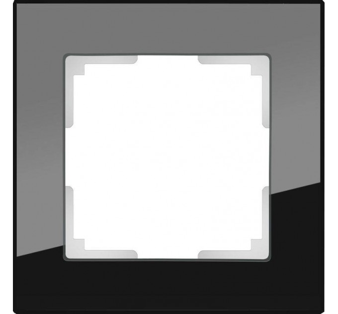 Рамка одноместная Werkel Favorit WL01-Frame-01 черная