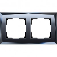 Рамка двухместная Werkel Diamant WL08-Frame-02 черная