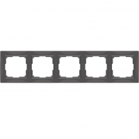 Рамка пятиместная Werkel Snabb Basic WL03-Frame-05 серо-коричневая