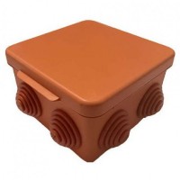 Коробка распределительная Gusi С3В106 Нг Евро оранжевая без отверстий IP54 100х100х55 мм
