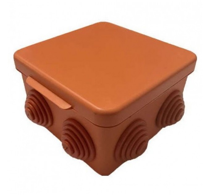 Коробка распределительная Gusi С3В106 Нг Евро оранжевая без отверстий IP54 100х100х55 мм
