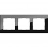 Рамка трехместная Werkel Favorit WL01-Frame-03 черная