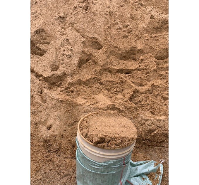 Песок строительный в мешках речной 28кг