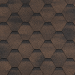 Гибкая черепица Шинглас, серия Финская, Соната, цвет коричневый
